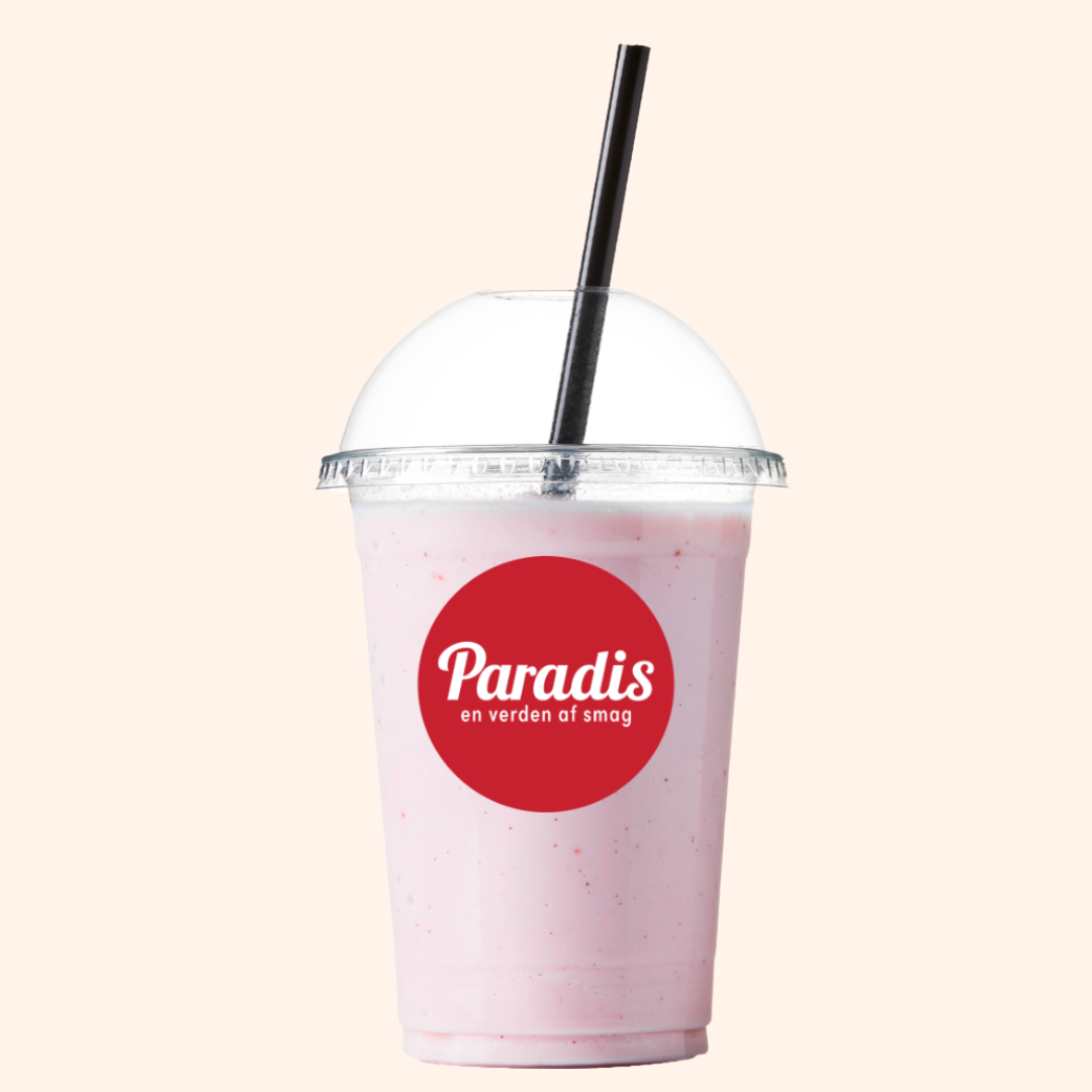 Jordbær/vanilje milkshake