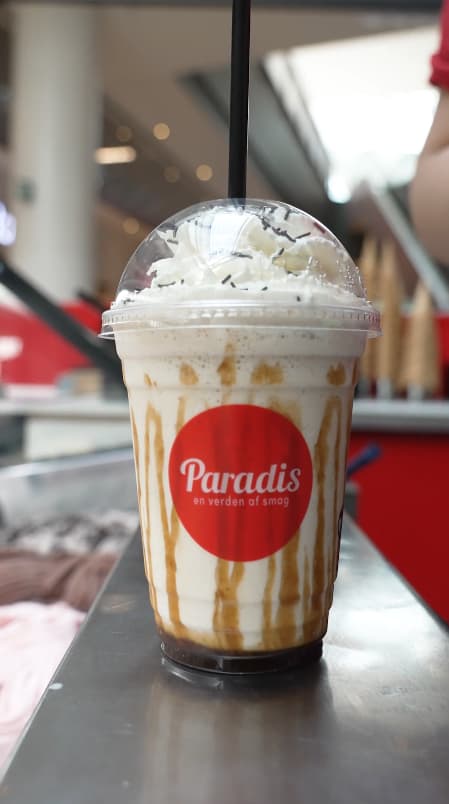 Milkshake og frappe fra Paradis lavet på frisklavet is
